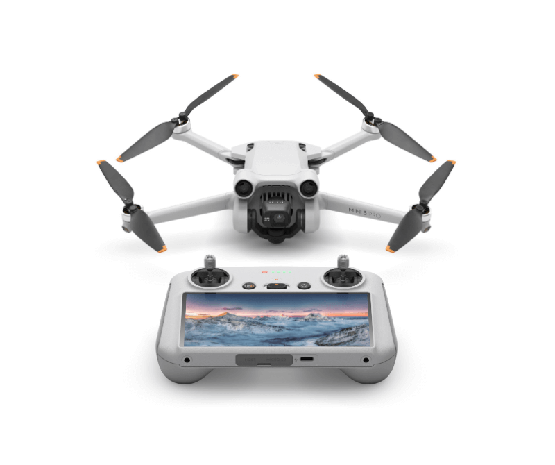 DJI 미니3 프로 드론과 컨트롤러