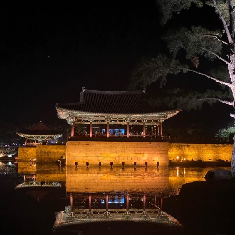 경주 동궁과월지 야경 정면
