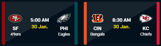 NFL 챔피언십 경기일정 한국시간